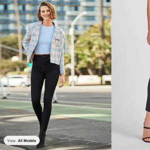 NWT Express Mid Rise Black Supersoft Skinny Jeans PETITE